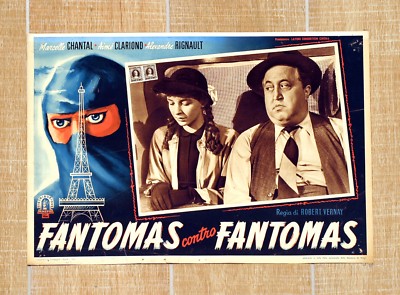 FANTOMAS CONTRO FANTOMAS fotobusta poster affiche contre Chantal Rignault W17