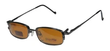 NEW SMARTFLIP 411 2 SETS OF POLARIZED LENSES BY POLAROID EYEGLASS FRAME/GLASSES