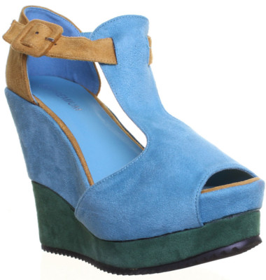 Turquoise Wedge Heels MICHAEL Michael Kors Fisher Wedge Sandals