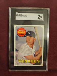 Mickey Mantle 1969 Topps #500 Base (Last Name in Yellow) Price Guide ...