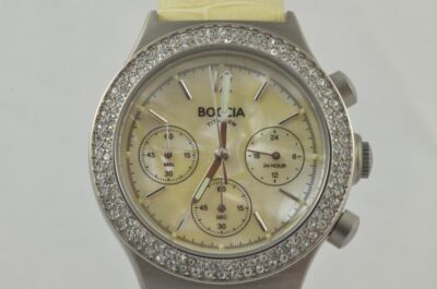 Boccia Quartz Men's Watch 1 13/32in Titan Nice Top Condition Wrist Classic