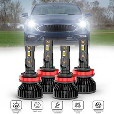 For Ford Fusion 2018-2020 4pcs 6000k Led Headlight High Low Beam Bulb Combo