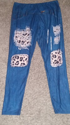 Women's TL Clothing Pants Size 2xl  Color Blue White Stretchy Comfortable...