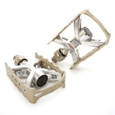 MKS Esprit EZY Quick Release Bike Bicycle Platform Pedals - 9/16" Titan Color