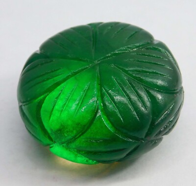 Natural 224.55 Ct Colombian Green Emerald Pumpkin Cut ''Certified'' Loose Gemstone