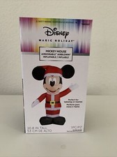 DISNEY Magic Holiday Mickey Mouse Airdorable Inflatable - 20.8-inches Tall - NEW