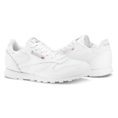 Reebok Herren Reebok Leather Grade School Schuhe Sneaker Kinder Junge Weiß 50