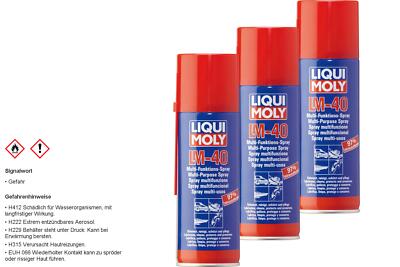 3x Liqui Moly LM 40 Multi Funktions Spray Schmierung Reinigung Pflege 200ml