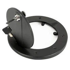 For Hummer H3 H3T 06-10 Black Fuel Door Locking Gas Tank Cap Cover Powder Coated