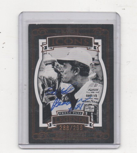 DAVID PEARSON HAND SIGNED ORIGINAL AUTOGRAPH NASCAR DRIVERS CARD