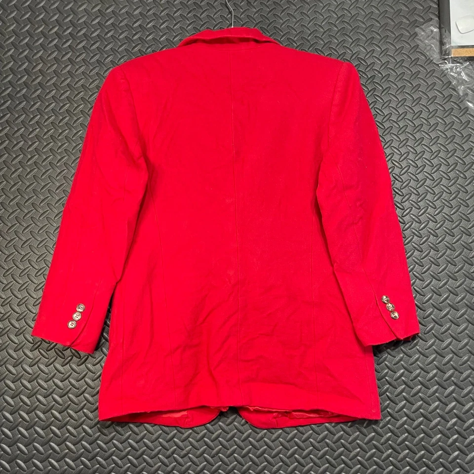 Blazer deportivo vintage The Limited rojo mezcla de lana ropa informal para mujer talla M Foto 2 de 4