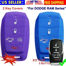 5B Silicone Cover Entry Fob Case Remote Skin fits Dodge Ram 1500 2019-2023 Key