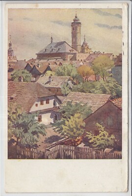 AK Domazlice, Taus, Dekansky kostel, Künstler-AK J. Paroubek um 1925