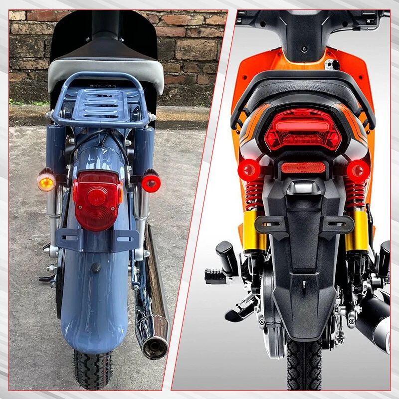 2PC Motorrad LED Bullet MiniBlinker Bremslicht M8 Blinker für Bobber Cafe Racer - Bild 4 von 4