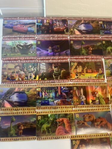 Disney 100 Card Fun Complete Film Reel Red And Yellow Card Set Lot 32 - Picture 2 of 4