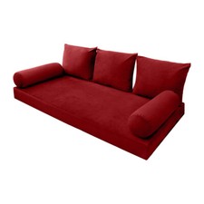 SLIPCOVER ONLY S.V3 Velvet Indoor Daybed Mattress Pillow KnifeEdge Twin-XL AD369