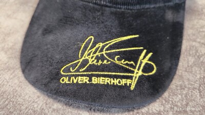 OLIVER BIERHOFF GERMANY SOCCER FOOTBAL BITTE EIN BIT VINTAGE BLACK BALL CAP HAT
