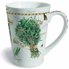 Lissom Design Mug, Hydrangea White Floral Flowers Garden Gift Ceramic Summer