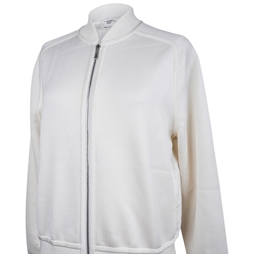 Hermes Clic Clac Zip Cardigan Winter White Jacket 38 / 6 New - Picture 4 of 12