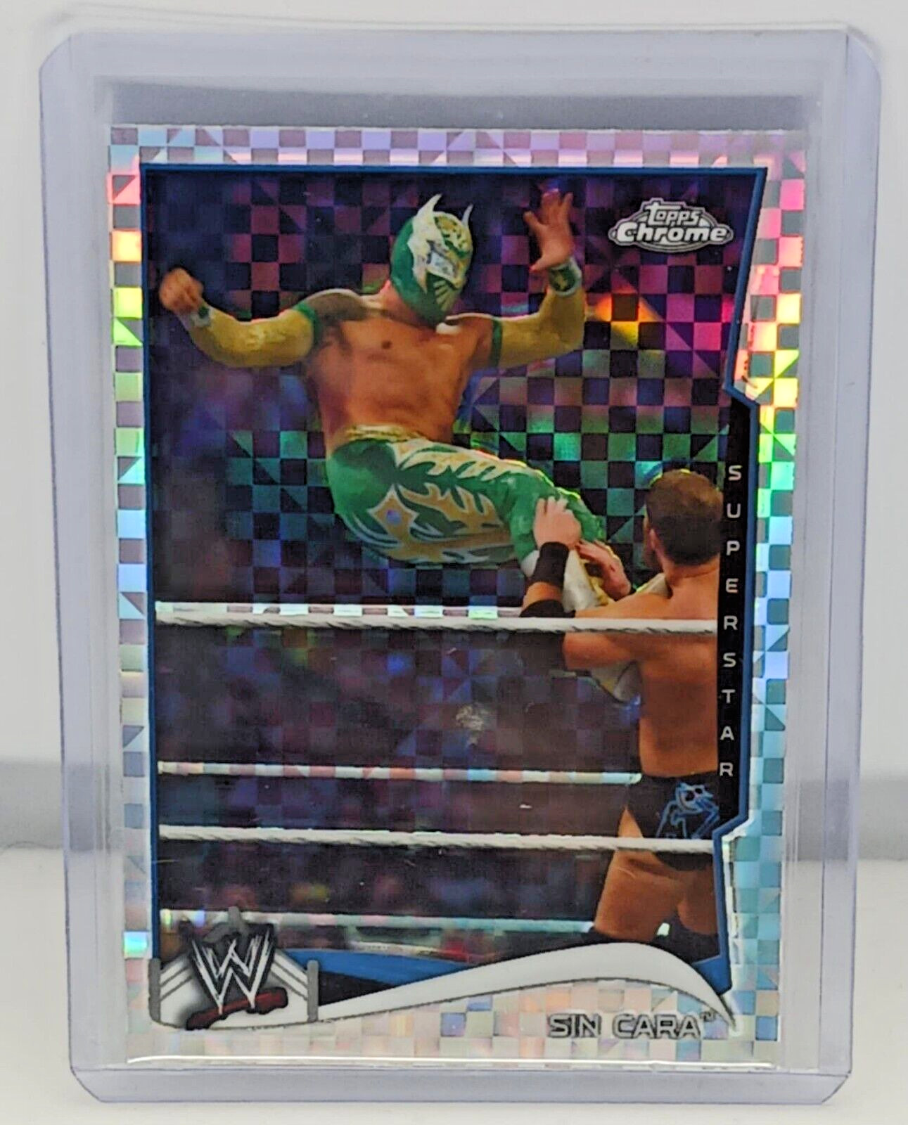 2014 Topps Chrome WWE Sin Cara X-Fractor #87