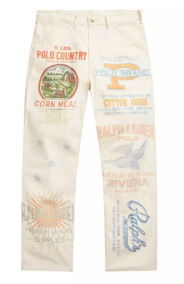 Polo Ralph Lauren Relaxed Fit Graphic Carpenter Jeans New Size