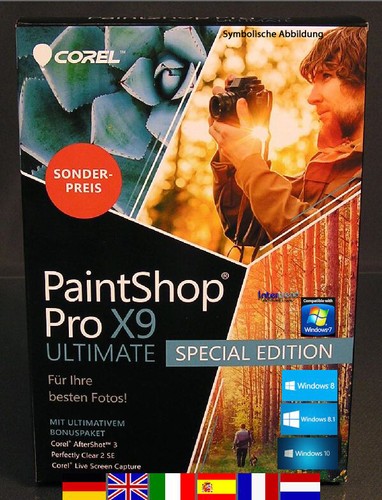 Corel PaintShop Pro X9 Ultimate 2 PC Vollversion + Handbuch (PDF) Download NEU - Picture 1 of 4