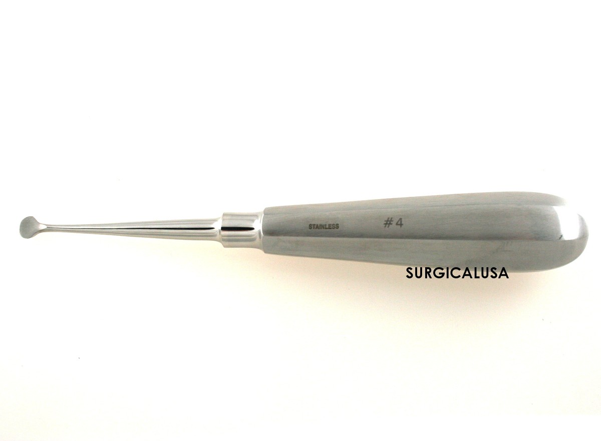 Molt Bone Curette #4 Large Cup – New Dental Surgical Tool By SurgicalUSA, Sterile & Professional