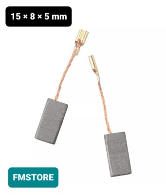 2 Stück Kohlebürsten 15x8x5mm für Bosch Winkelschleifer Bohrer PP