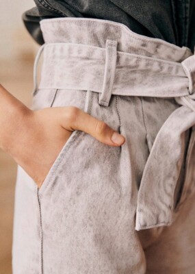 SEZANE AUSTIN TROUSERS SNORE GREY SIZE 32 US 0 | eBay