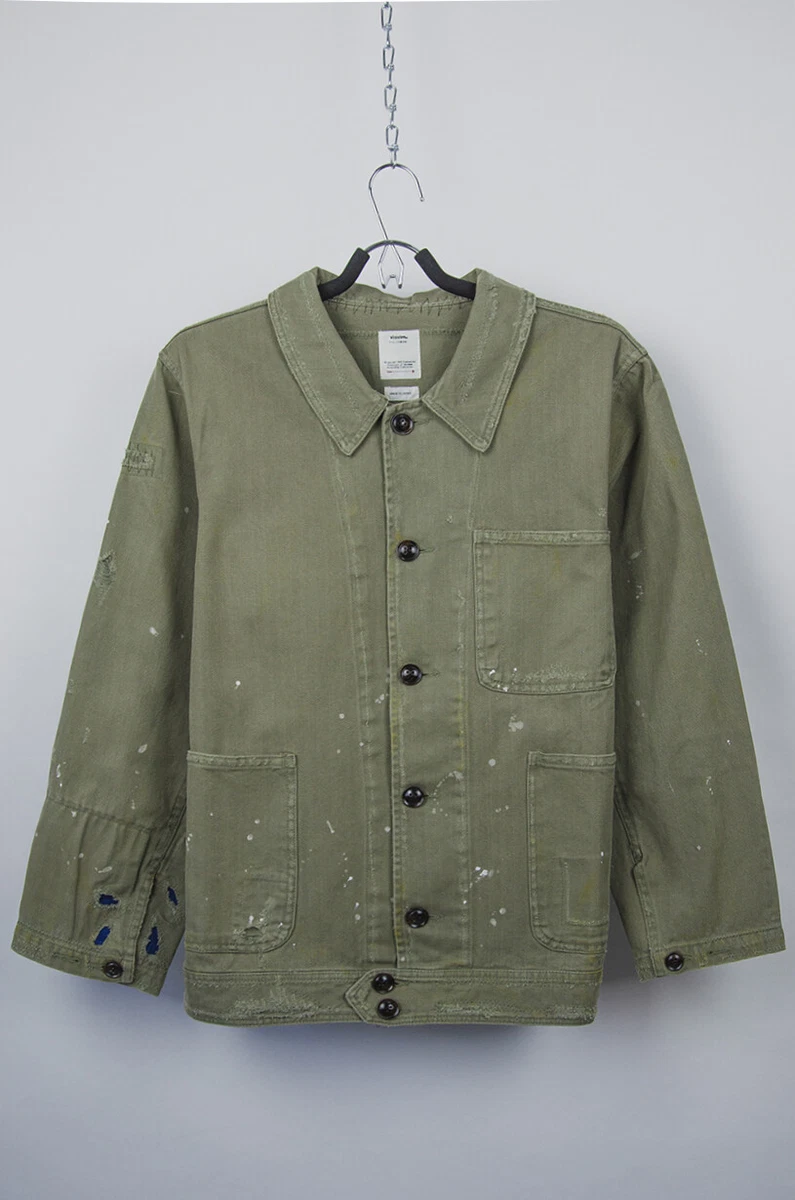 VISVIM Benny Crash Distressed Patchwork Workwear Jacket