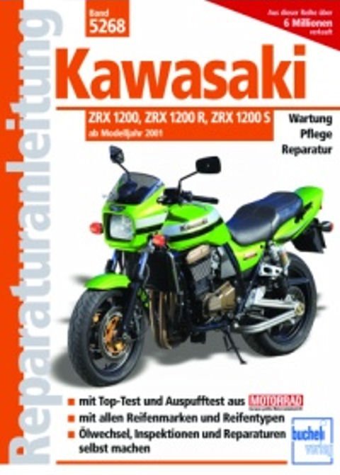 Thumbnail - Werkstatthandbuch Reparaturanleitung Wartung 5268 Kawasaki Zrx 1200 +