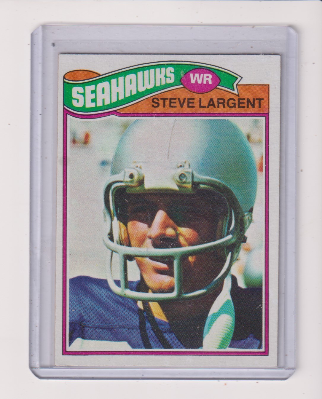 1977 TOPPS #177 STEVE LARGENT RC IN EXMT CONDITION - SEATTLE SEAHAWKS