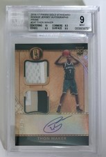 2016 Panini Gold Standard Rookie Jersey Double Prime AUTO /25 Thon Maker BGS 9 