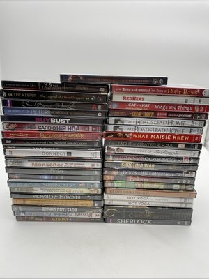 Lot of 41 Brand New Sealed DVDs, Comedy, Drama, History, Suspense, Self Improve