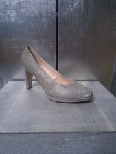 Neue GABOR Pumps Gr 42 (8) gold silber Glitzer High Heels Absatz Schuhe 2043