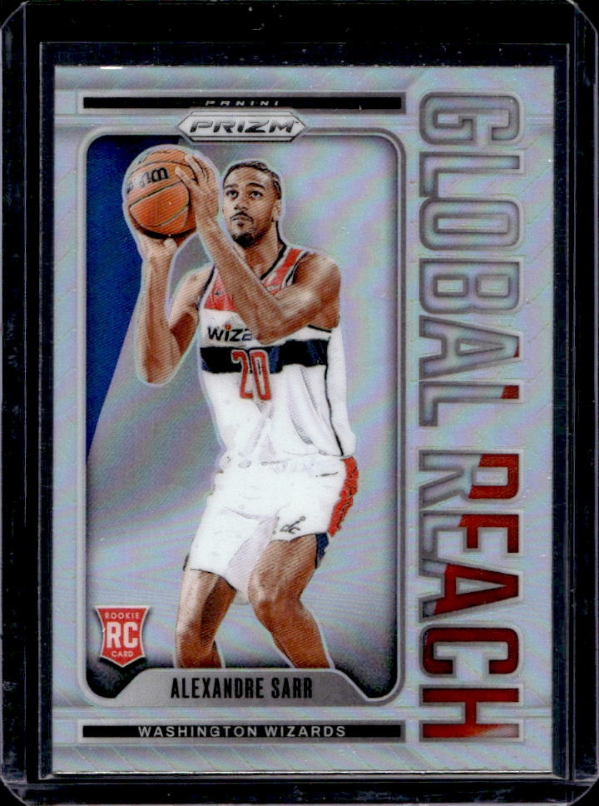 2024-25 Prizm Alexandre Sarr Global Reach RC Silver #10 Wizards