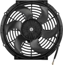 10 Inch 6 Blades Universal Slim Fan Push Electric Radiator 12V 80W High