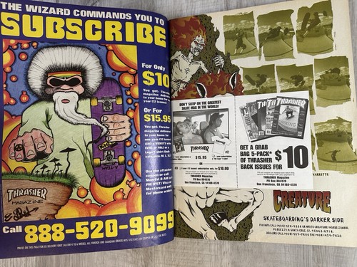 Thrasher Magazine August 1998 Issue 211 VTG Skateboard Bam Magera FDR Park Cover - Picture 12 of 24