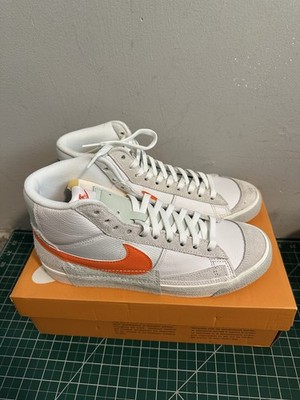 Nike Blazer Mid '77 Pro Club Remastered White Safety Orange DQ7673-103 sz 8.5