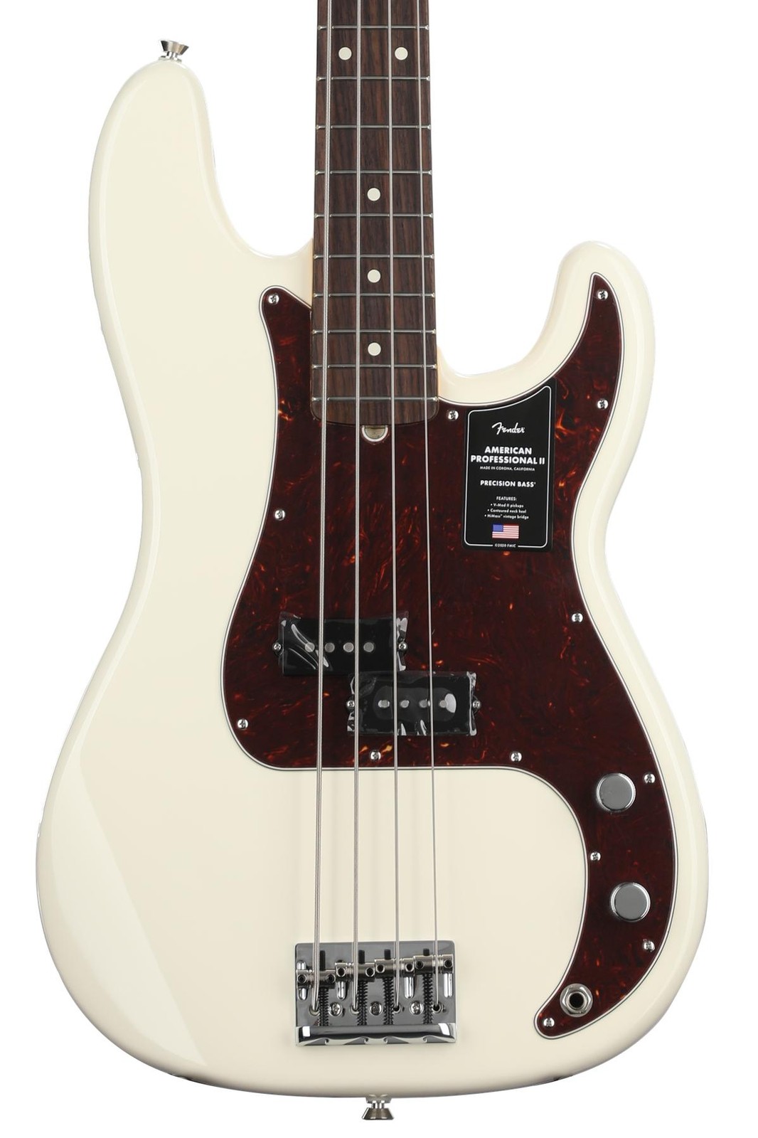 Fender American Professional II Precision Bass - олимпийский белый с палисандром 311190₽