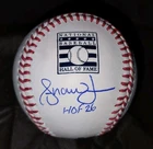ANDRUW JONES SIGNED AUTOGRAPHED HOF 26 OML HALL OF FAME BASEBALL BRAVES Insc.