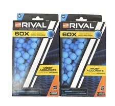 Pair Of Nerf Rival 60X High-Impact Accu-Rounds Refill Pack Blue Foam Ammo 14 