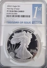 2024 S Proof American Silver Eagle NGC PF70 Ultra Cameo First Day of Issue  1st