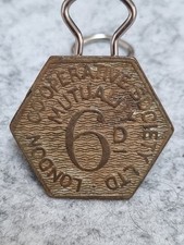 LONDON COOPERATIVE SOCIETY MUTUALITY SIXPENCE 6 PENCE (6D) TOKEN