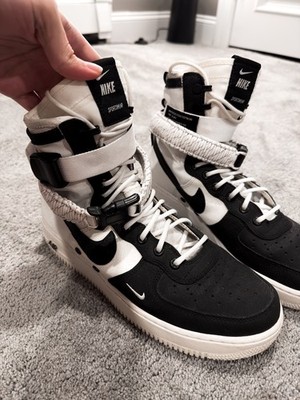Nike SF Air Force 1 High Panda Men's SZ. 10 White Black Shoes 864024-100