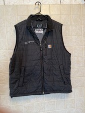 Carhartt Rain Defender Vest Men's Puffer Full Zip Size XL with Logo