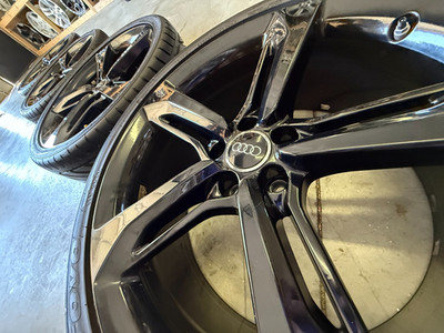 21'' AUDI RS7 S7 S6 S5 RS5 BLACK S4 SQ5 OEM FACTORY STOCK 5X112 WHEELS RIMS TIRES