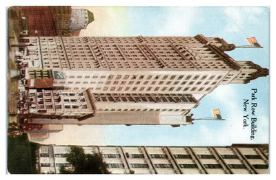 Postcard: Park Row Building, New York. 2