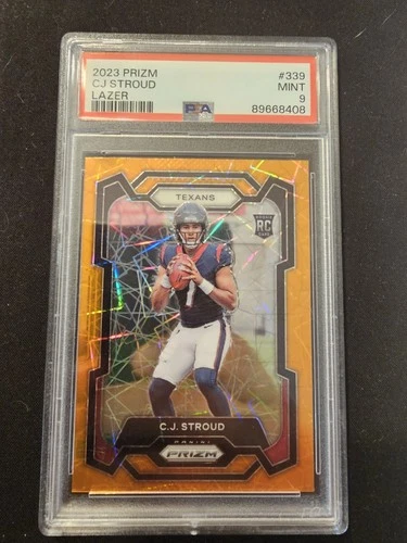 2023 Prizm CJ Stroud Lazer #339 PSA 9 Houston Texans RC