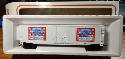 BACHMANN 43-1008-J8 BUDWEISER BEER 51' STEEL BOX CAR NIB HO GAUGE